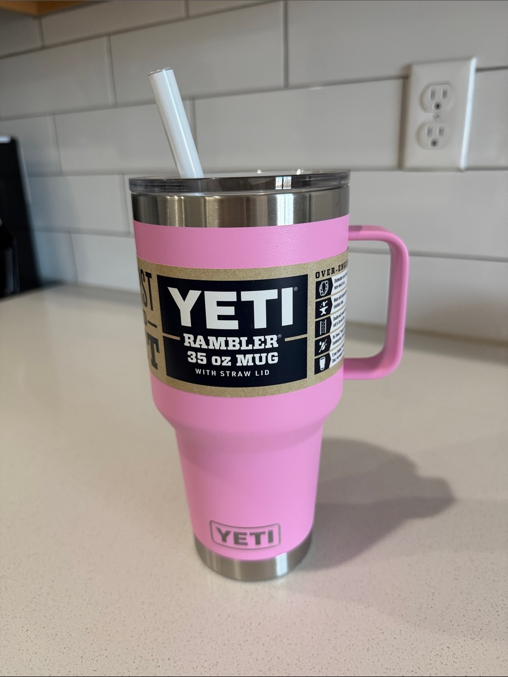 Rambler 35 oz straw mug